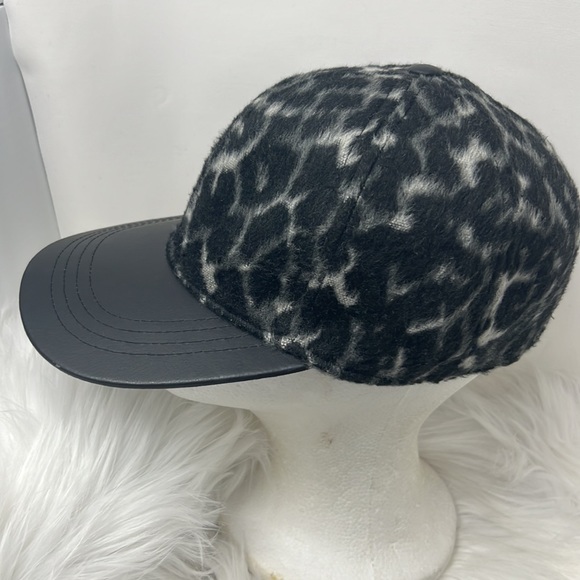 Eugenia Kim Genie leather Wool Blend Hat Women’s One Size Leopard Print